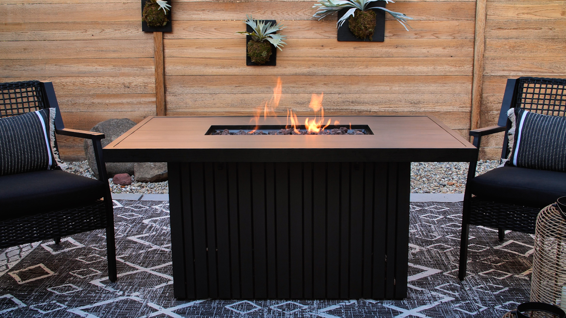 Calvin Fire Pit Table with Hidden Tank